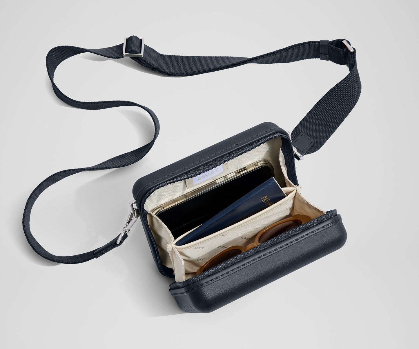 The Mini Crossbody in Navy Blue