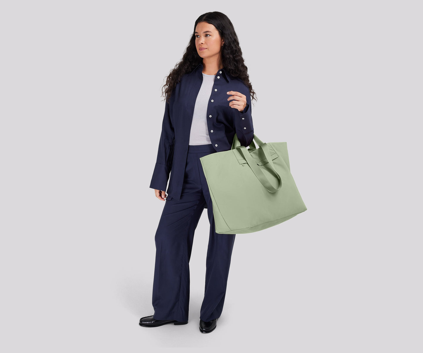 Large Featherlight Tote in Sage Green