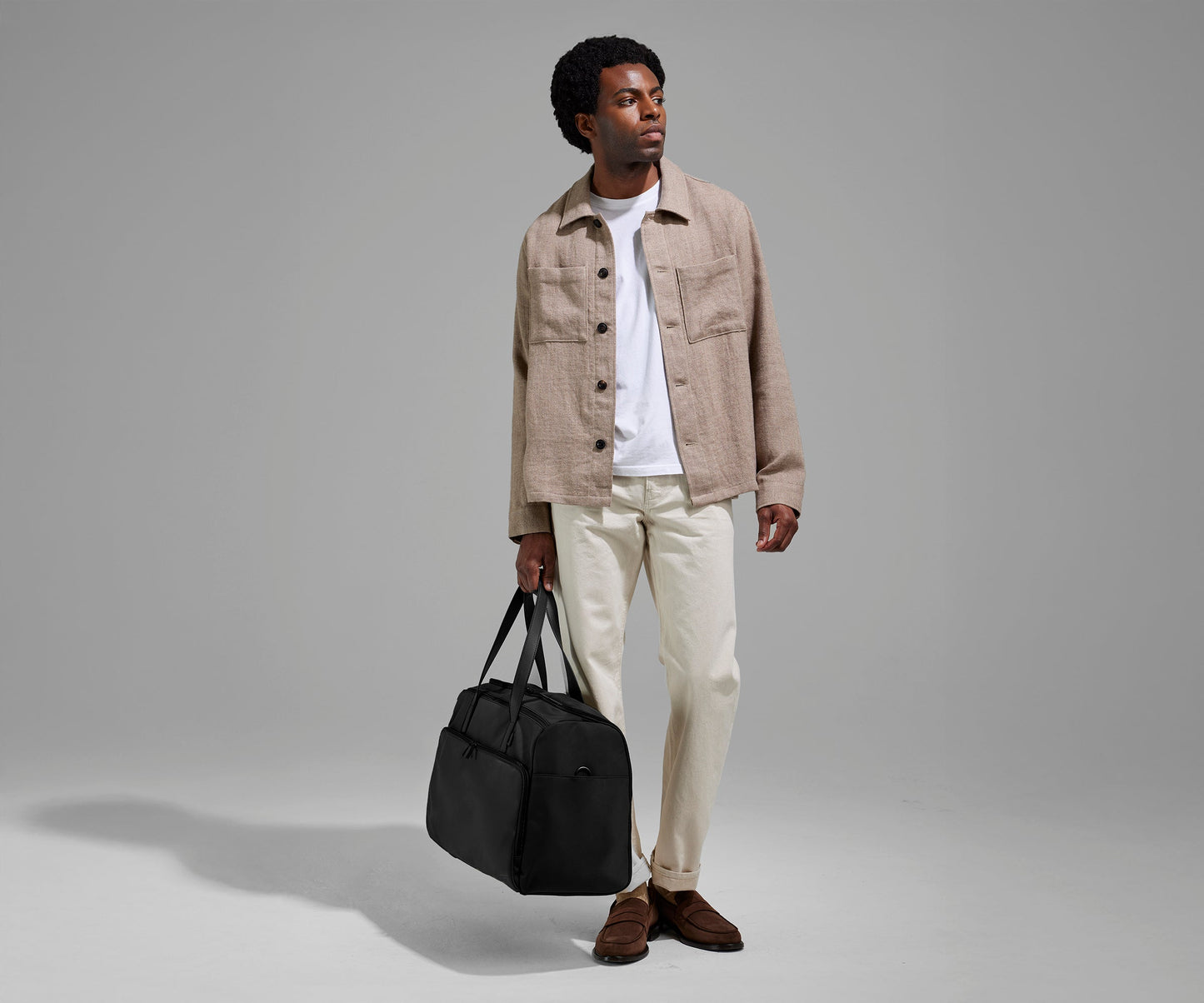 Garment Duffle in Jet Black
