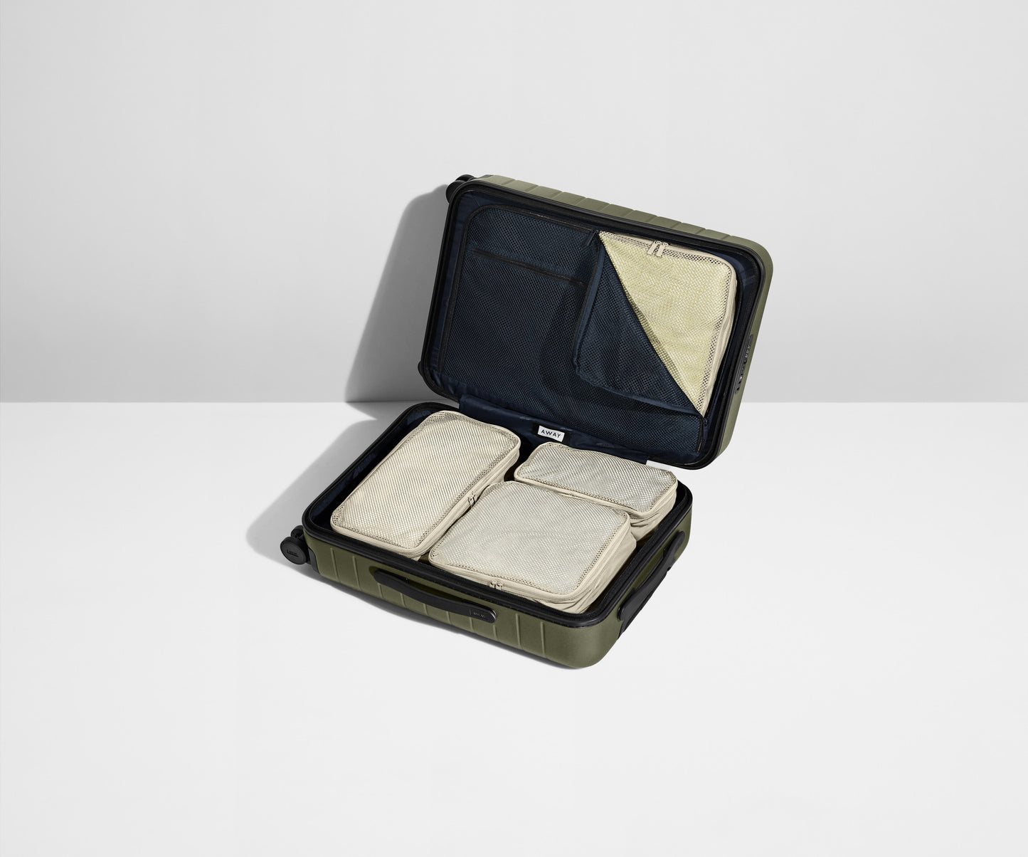The Insider Packing Cubes in Salt White