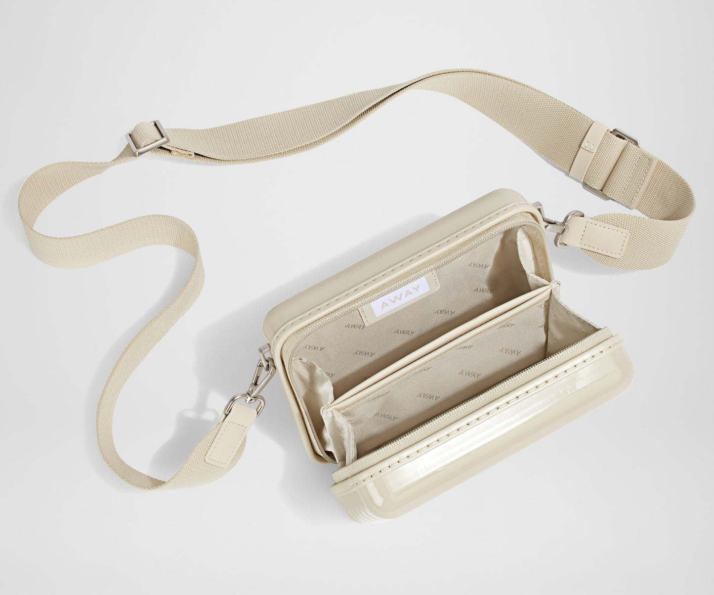 The Mini Crossbody in Salt White (Gloss)