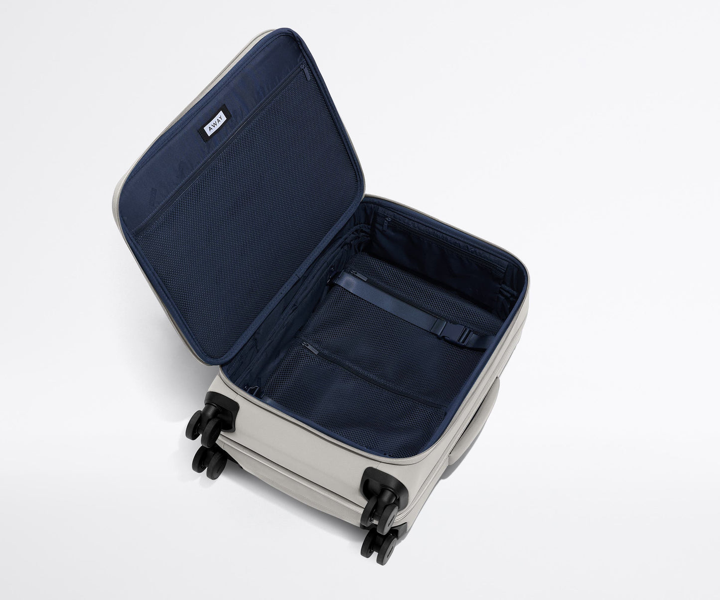 The Softside Bigger Carry-On in Cloud Gray
