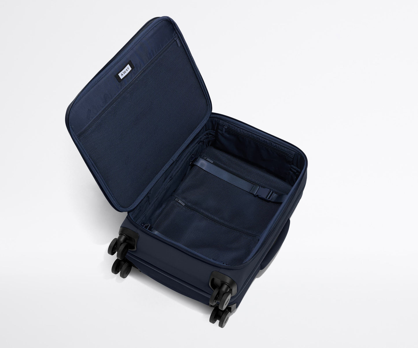 The Softside Bigger Carry-On in Navy Blue