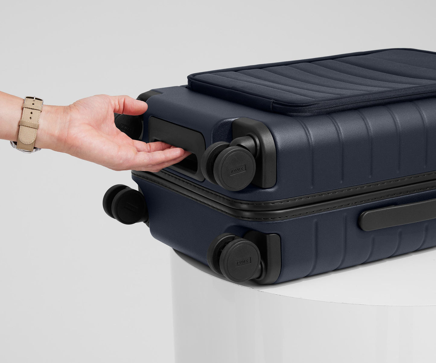 The Executive Carry-On in Navy Blue