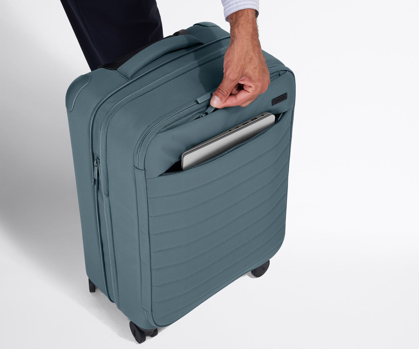 The Softside Bigger Carry-On in Coast Blue