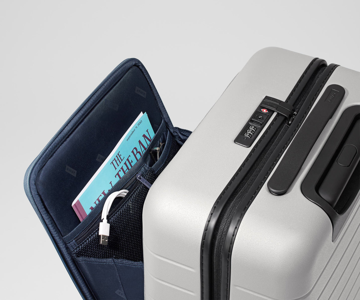 The Executive Bigger Carry-On in Cloud Gray