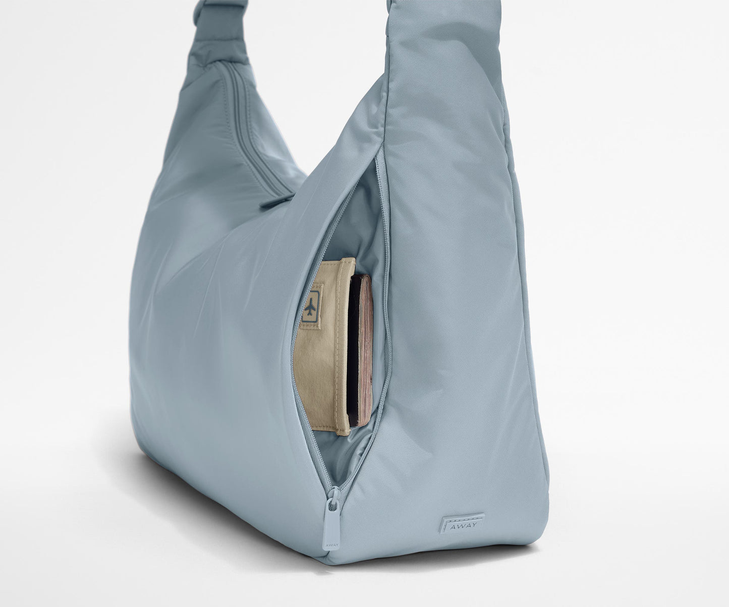 Large Featherlight Crossbody in Arctic Blue
