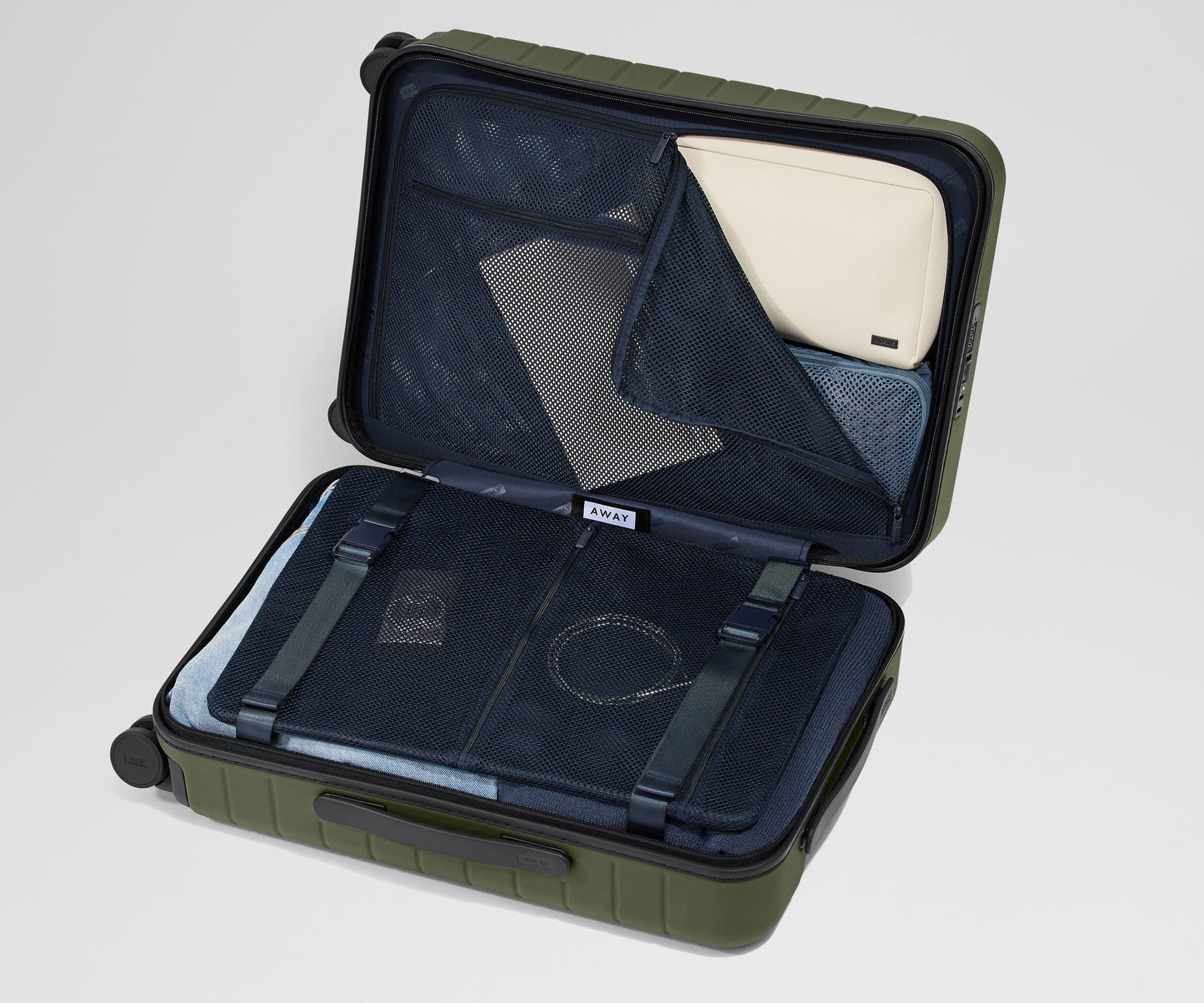 The Executive Bigger Carry-On in Olive Green
