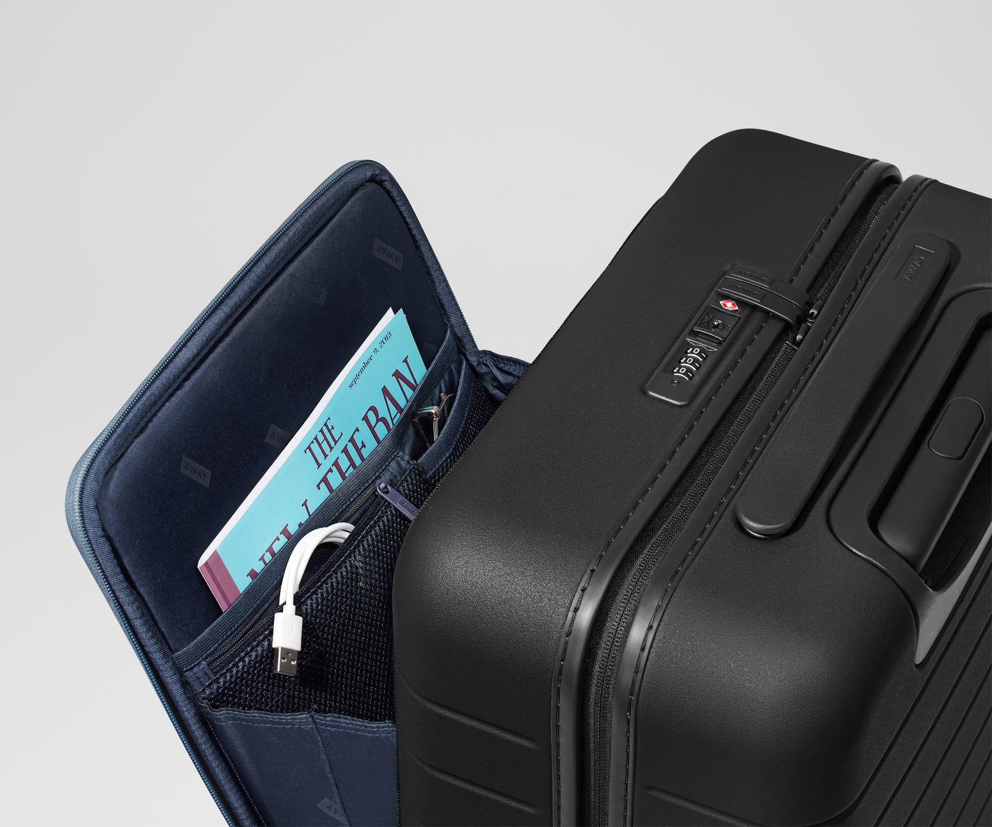 The Executive Bigger Carry-On in Jet Black