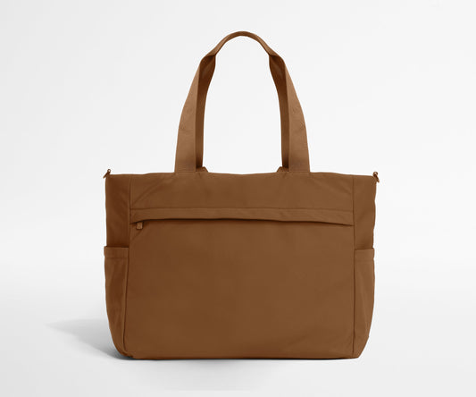 Featherlight Diaper Tote in Amaro Brown