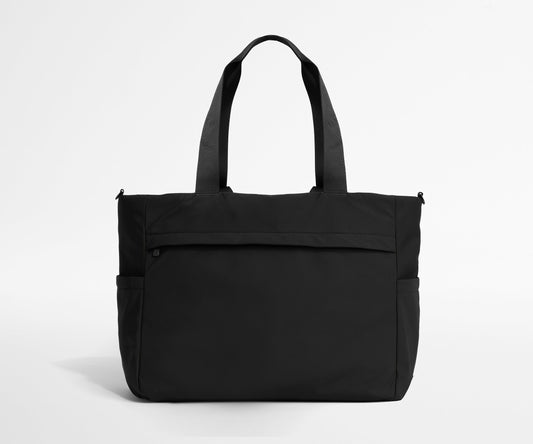 Featherlight Diaper Tote in Jet Black