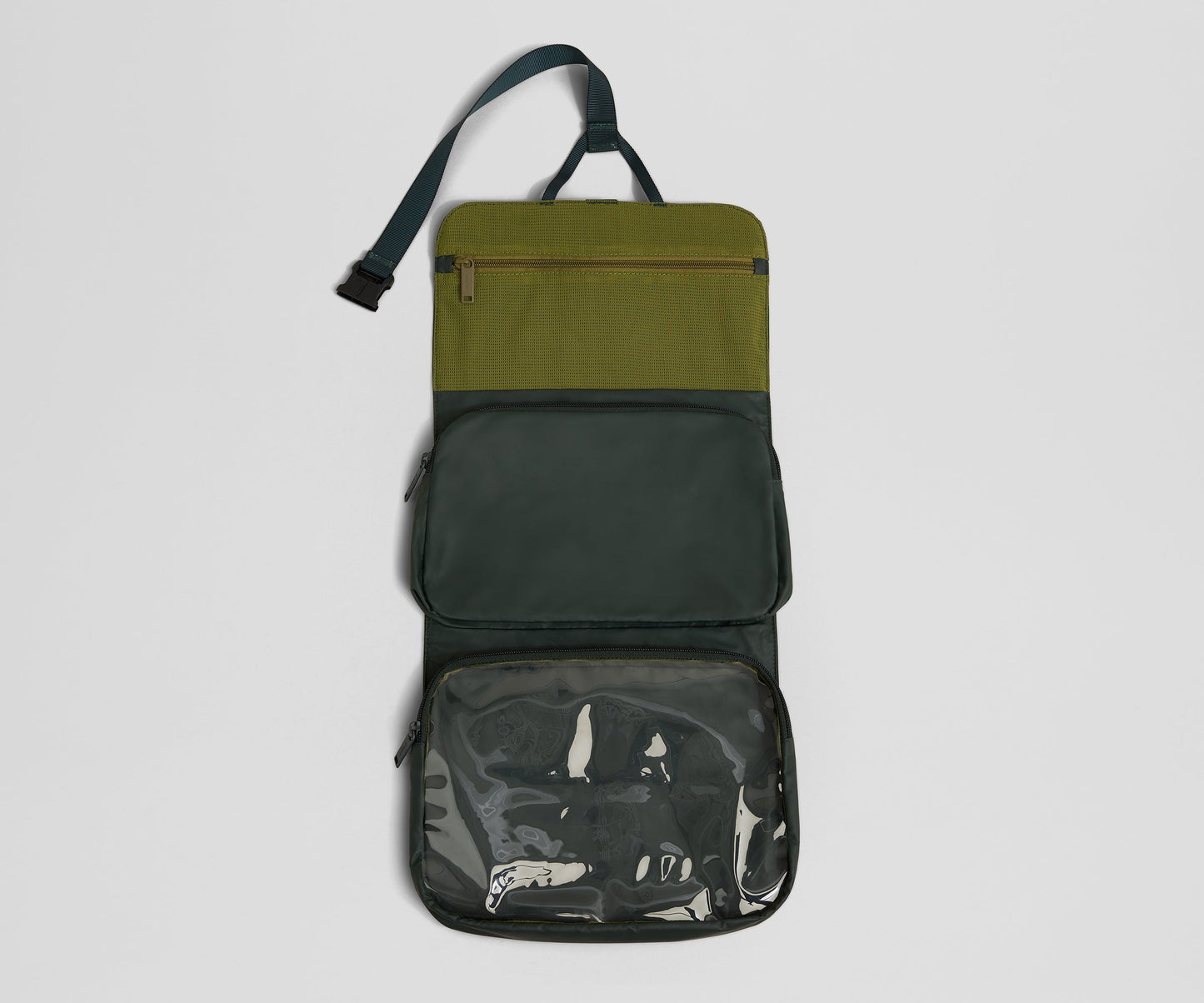 Active Hanging Toiletry Bag in Forest Green