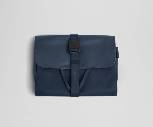 Active Hanging Toiletry Bag in Navy Blue