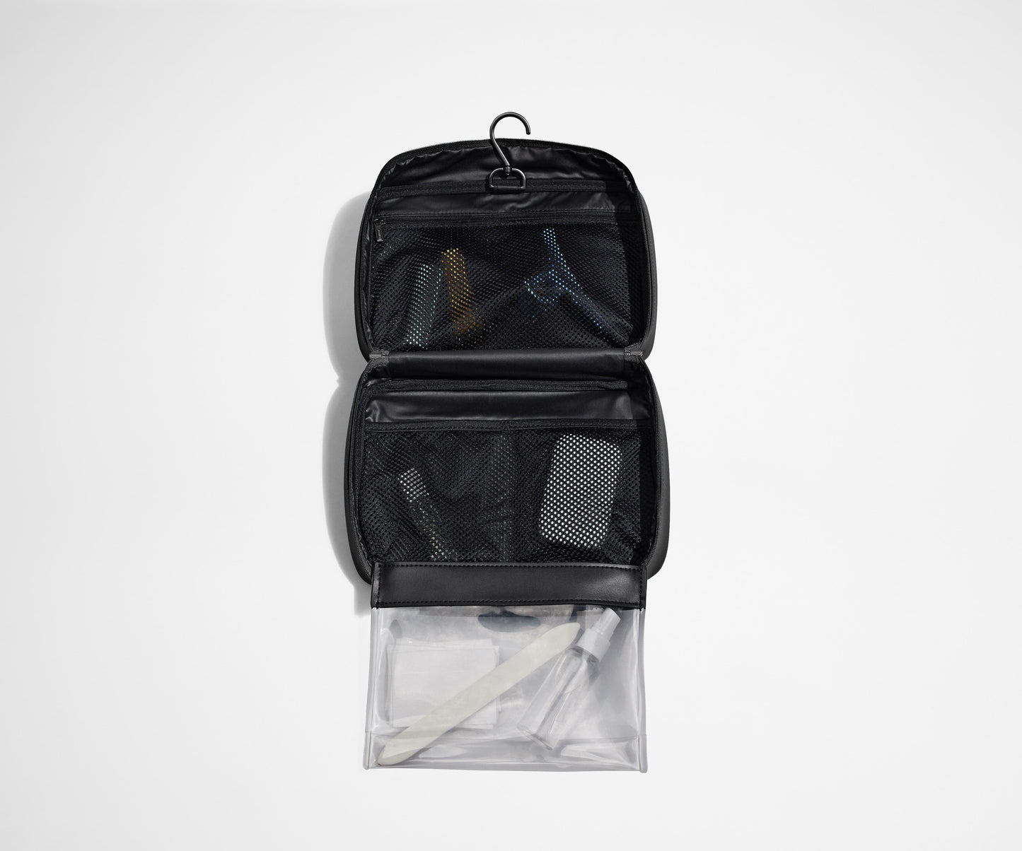The Hanging Toiletry Bag in Jet Black