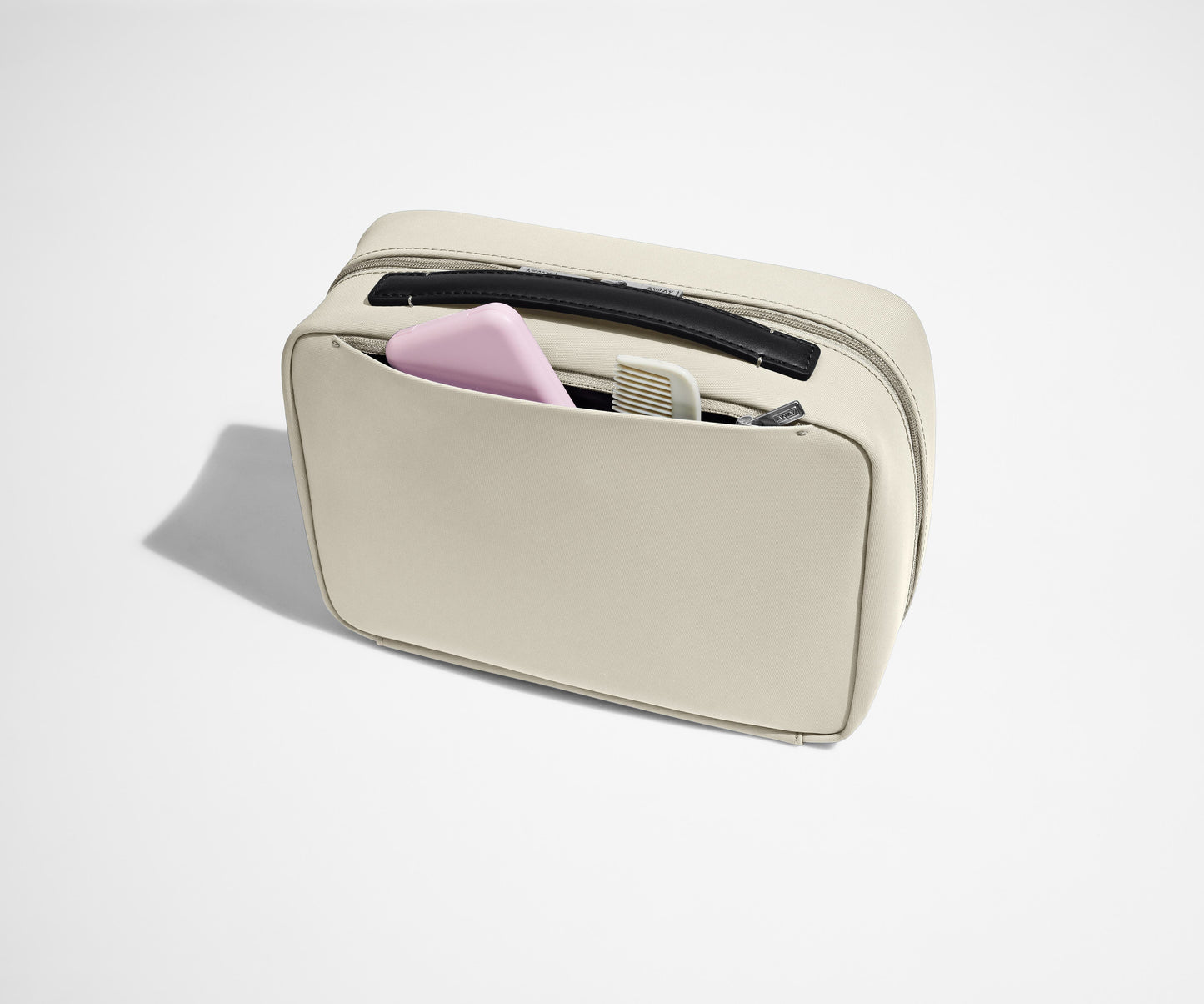 The Hanging Toiletry Bag in Salt White