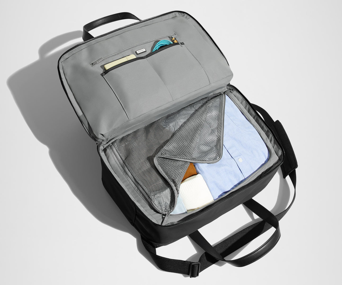 The Overnight Bag in Jet Black