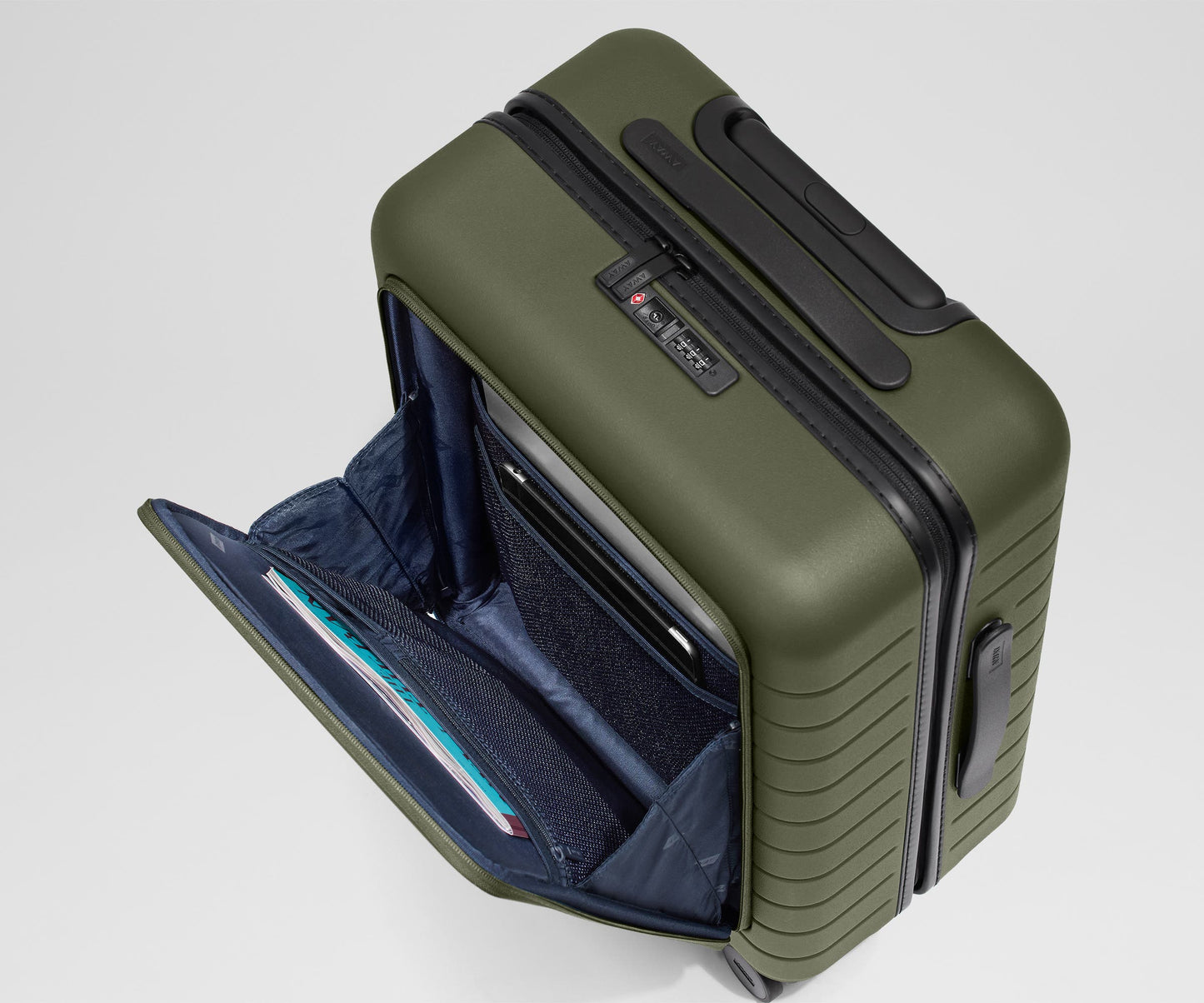 The Executive Bigger Carry-On in Olive Green