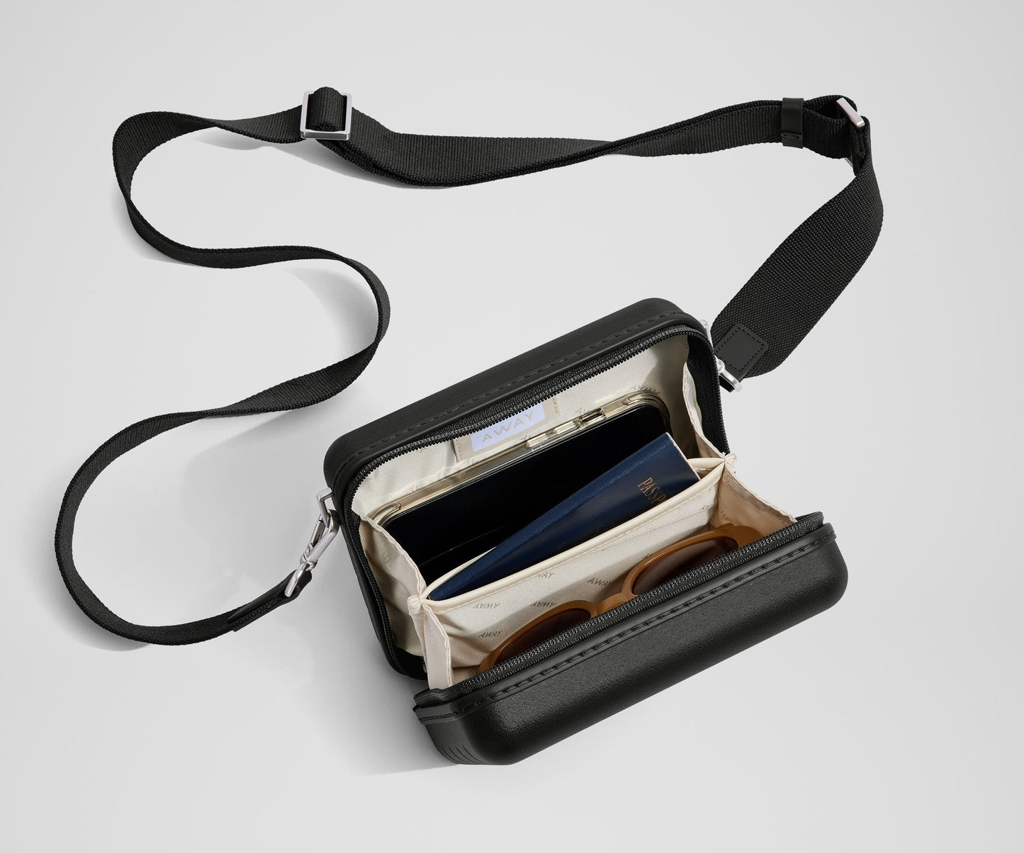 The Mini Crossbody in Jet Black