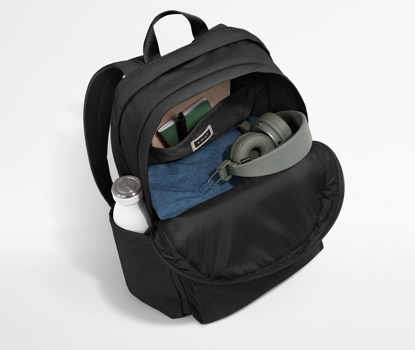Large Featherlight Backpack in Jet Black
